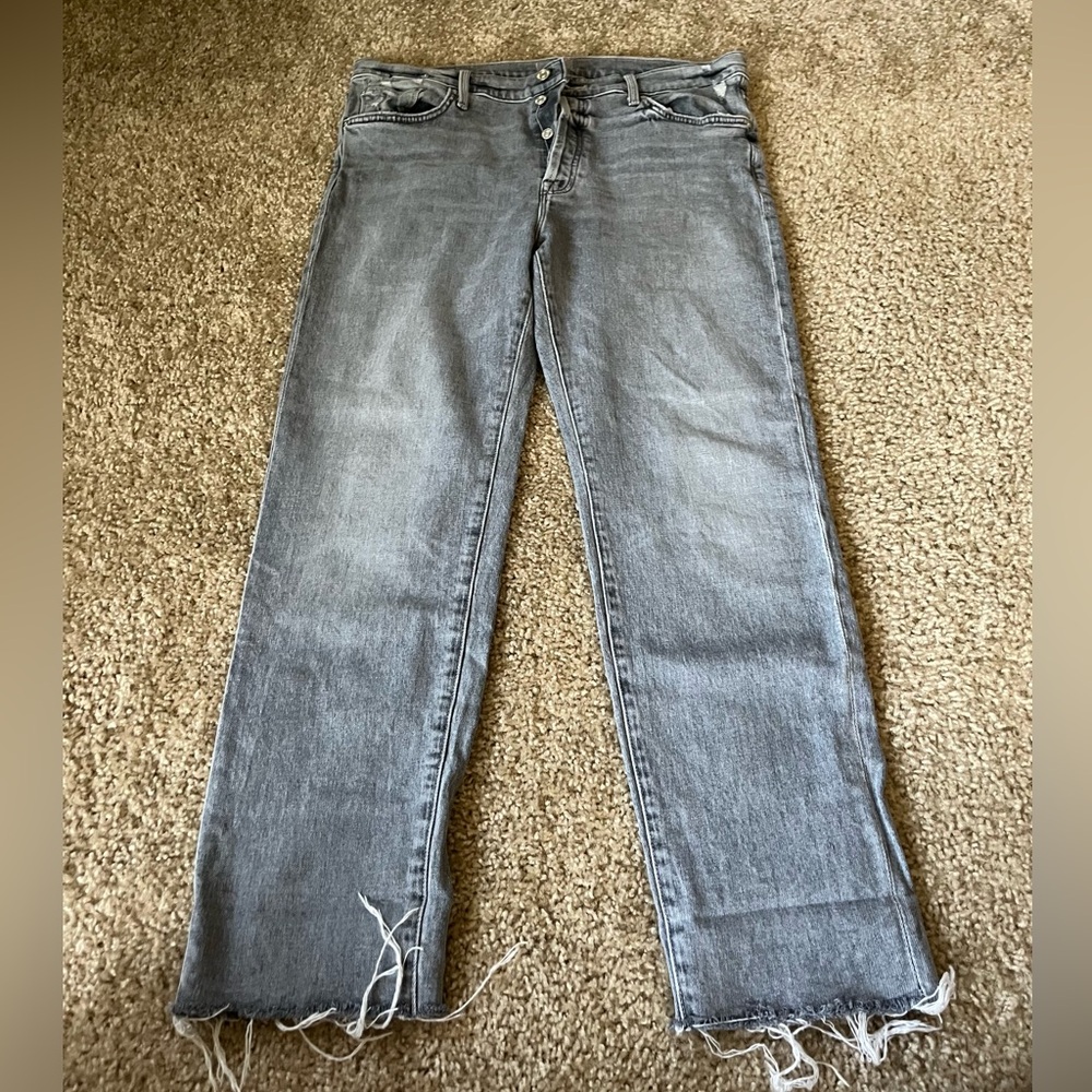 Mother Jeans Mother The Scrapper Cuff Ankle Fray, size 33